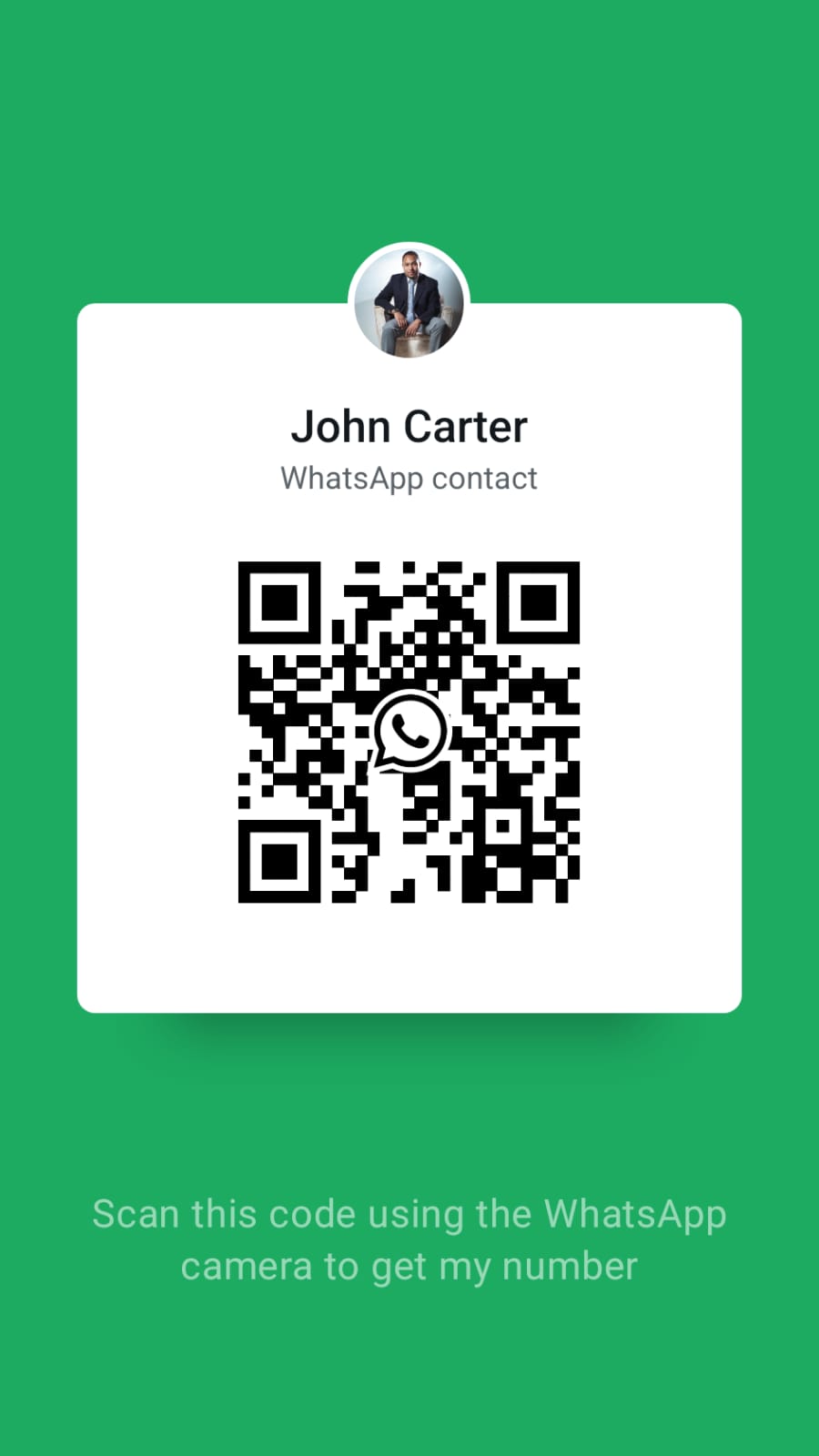 Scan to open WhatsApp chat
